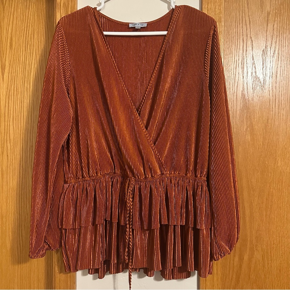 Rustic Orange Blouse